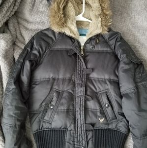 American eagle puffy jacket.